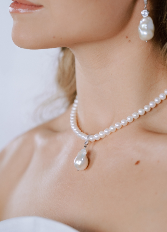 "Stella" Collier choker en perles d'eau douce